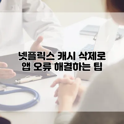넷플릭스 캐시 삭제로 앱 오류 해결하는 팁